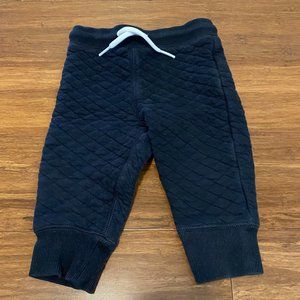 Baby Gap Waffle Textured Black Joggers Size 18-24M